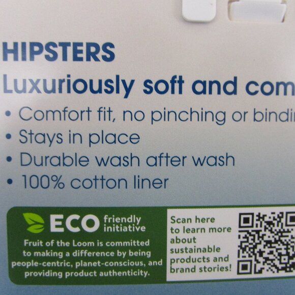 NIB Fruit of the Loom Women's Beyondsoft® Hipster Panty, Assorted 6 Pack - Picture 7 of 10